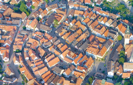Luftbild Haslacher Altstadt